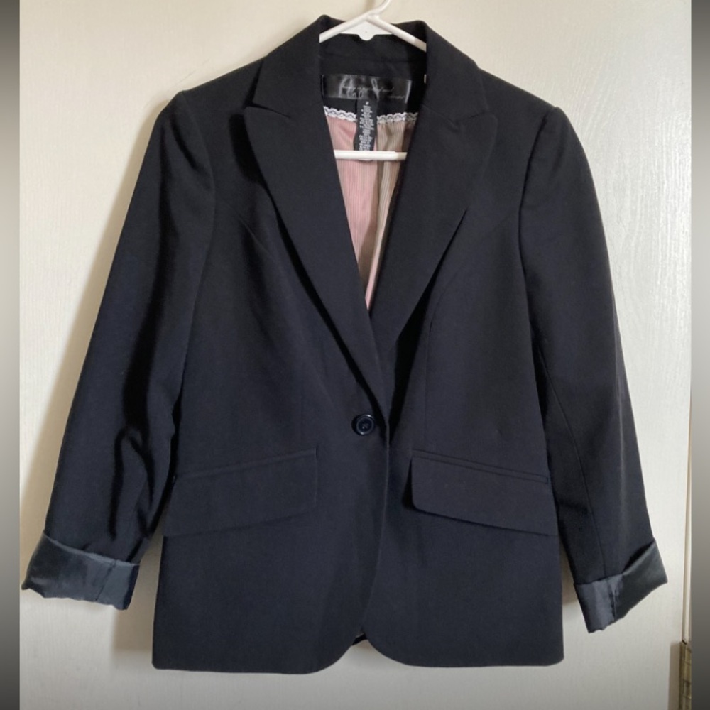 *Apostrophe Black Vintage Women’s Size 2 Blazer Jacket #F